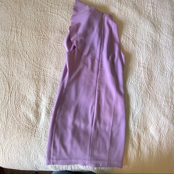 Trina Turk Purple Capilla Waterfall Neck Shift Dress - Picture 3 of 6